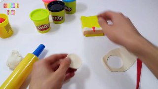 Spongebob Squarepants Play doh ice cream - Play doh videos with Spongebob - How to make ice cream