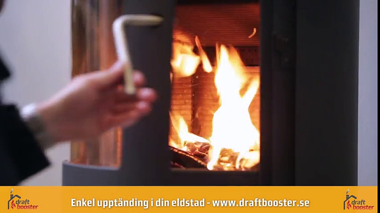 Draftbooster - Rökgasfläkt till din skorsten. Enkel upptändning i din eldstad
