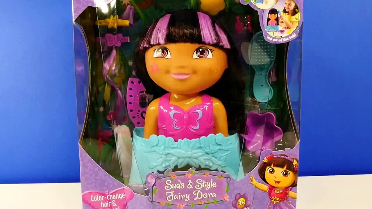 Dora The Explorer Color Change Hair Suds and Style Fairy Transforming Doll Toys by DCTC