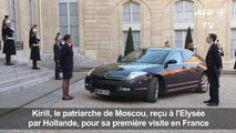 Hollande reçoit le patriarche de Moscou Kirill à l'Elysée