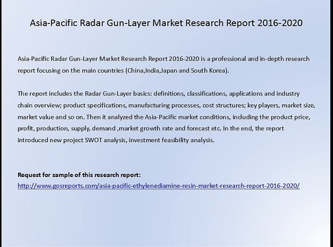 Asia-Pacific Radar Gun-Layer Market Research Report 2016-2020