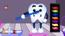 Learn Colors with Teeth Brush, Teach Colours, Baby Children Kids Learning Videos by Baby Rhymes
