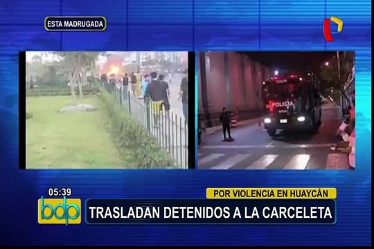Disturbios en Huaycán: 34 detenidos fueron trasladados a carceleta del PJ