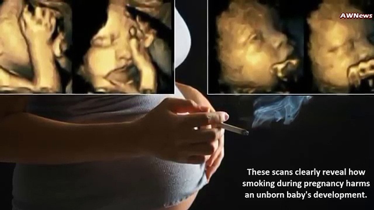 Cette femme fume pendant sa grossesse, la réaction du foetus est à briser le coeur