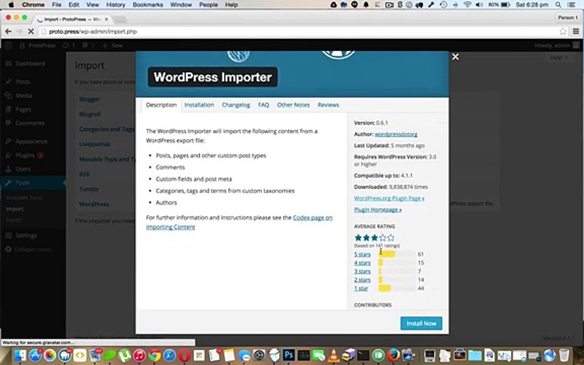 How to Import Demo Blog Data in your WordPress Installation.