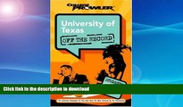 Hardcover University of Texas: Off the Record (College Prowler) (College Prowler: University of