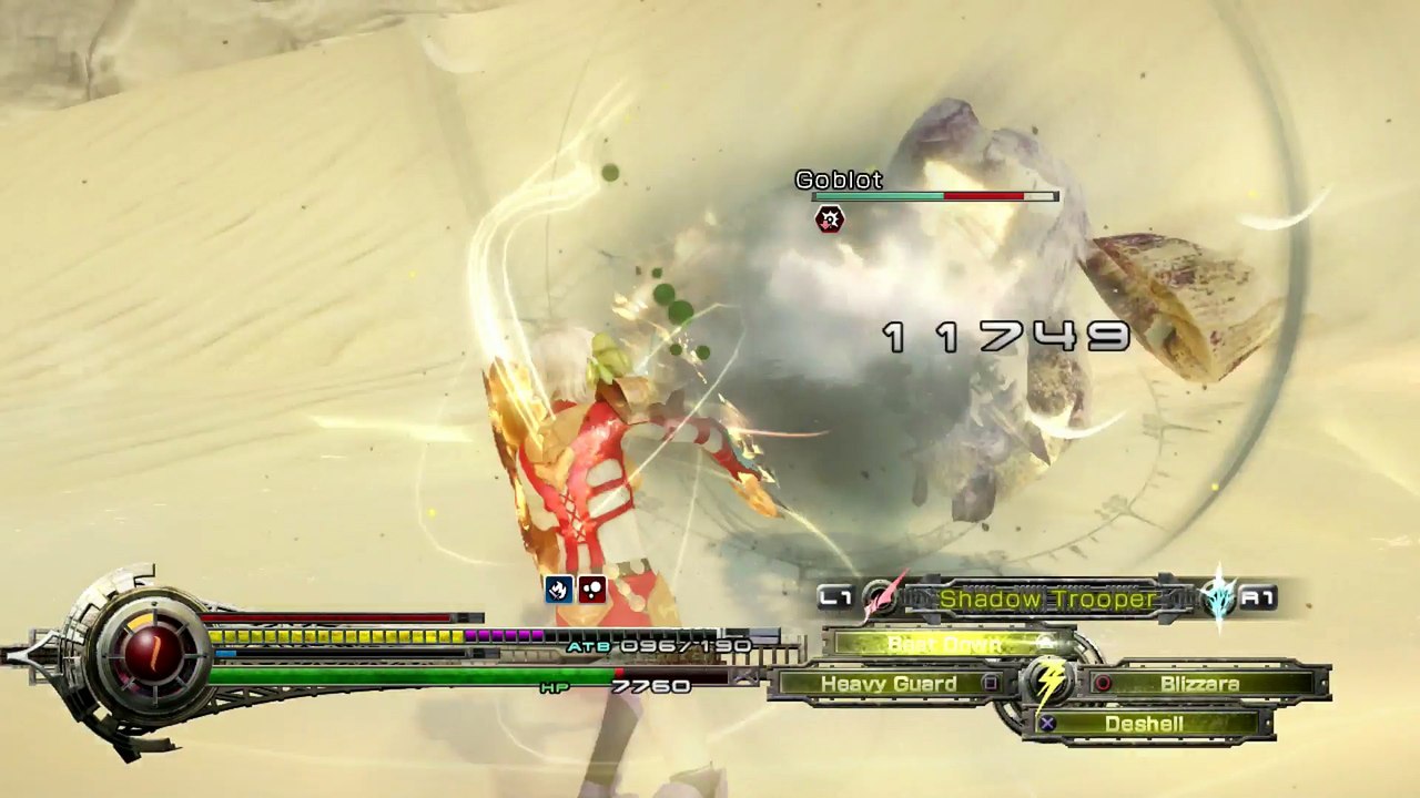 FINAL FANTASY LIGHTNING RETURNS HD HARD MODE (44) BANDITS OF THE DESERT (4-1) EARTH EATER BATTLE!