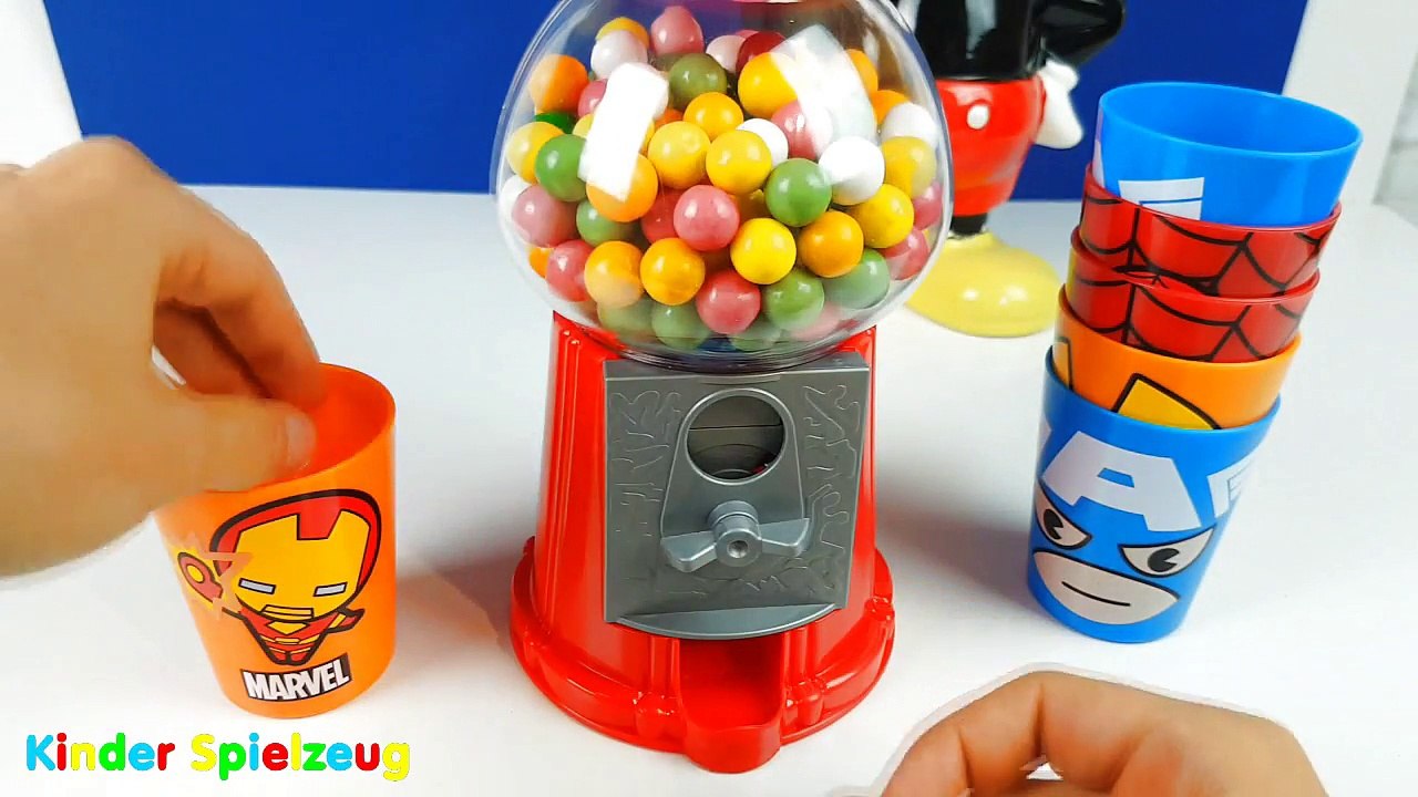 Spielen mit Kaugummi Maschine Bunte kaugummi Kugeln | Kinder Spielzeug