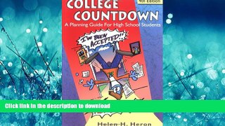 Read Book College Countdown, A Planning Guide For High School Students 4th Edition Kindle eBooks