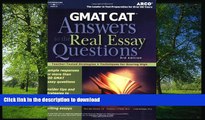 Pre Order GMAT: Answers to the Real Essay Questions  Kindle eBooks