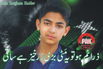 Zara Nam Ho to ye Matti " Brillent Speech by Raja Zargham Haider" -Pak Motion
