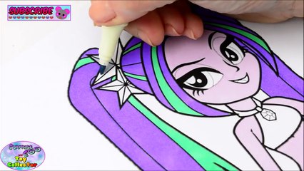 My Little Pony Coloring Book Mermaid Aria Blaze MLPEG Episode Surprise Egg and Toy Collector SETC