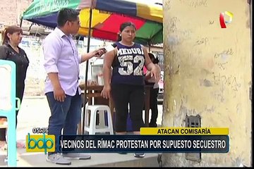 Rímac: vecinos se enfrentan a policías por presuntos secuestradores de niña