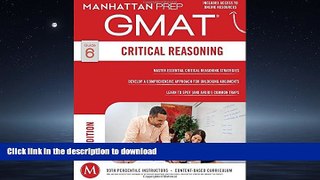 Audiobook GMAT Critical Reasoning (Manhattan Prep GMAT Strategy Guides) Full Book