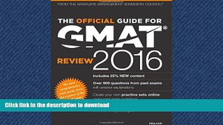 Pre Order The Official Guide for GMAT Review 2016 with Online Question Bank and Exclusive Video