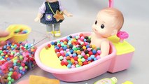 Baby Doll Bath Time Toy Surprise Tayo The Little Bus English Learn Numbers Colors