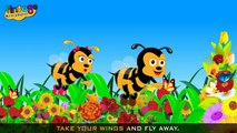 Burnie Bee | Childrens Nursery Rhyme With Lyrics | English Nursery Rhymes