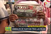 Disturbios en Huaycán: 34 detenidos fueron trasladados a carceleta del PJ