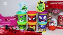 Marvel Play Doh Can Heads Learn Colours Surprise Eggs Angry Birds Minnie Mouse Winnie The Pooh Toys