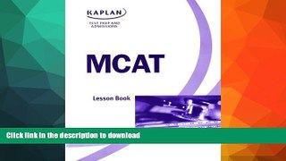 Hardcover MCAT Lesson Book (KAPLAN, Test Prep and Admissions) On Book