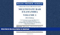 Audiobook Rigos Primer Series Uniform Bar Exam (UBE) Review Series Multistate Bar Exam (MBE)