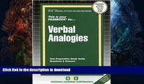 Read Book VERBAL ANALOGIES (General Aptitude and Abilities Series) (Passbooks) (Passbooks for