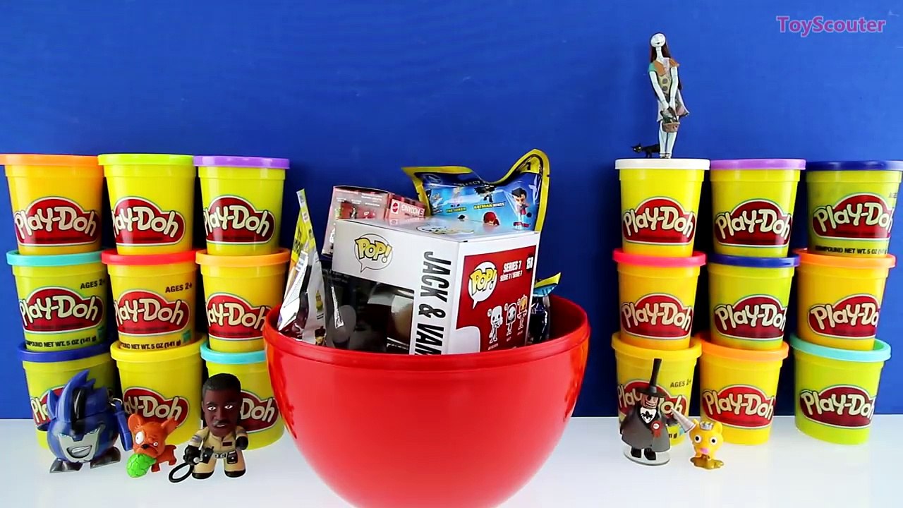 GIANT JACK SKELLINGTON Surprise Egg Play Doh – Nightmare Before Christmas Toys & Funko