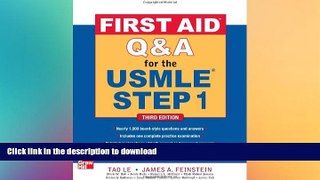 Hardcover First Aid Q A for the USMLE Step 1, Third Edition