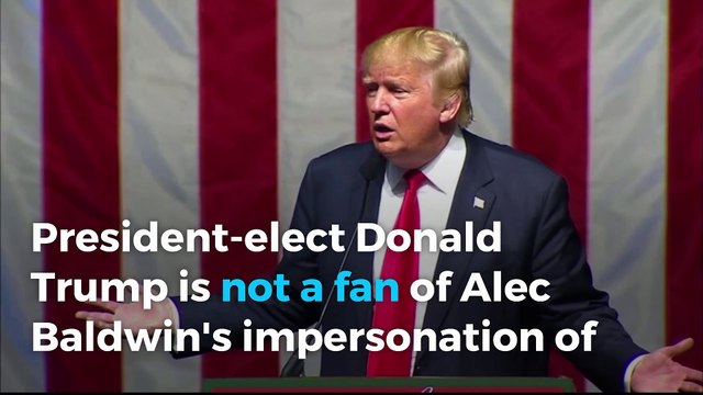 Alec Baldwin responds to Donald Trump's 'SNL' criticism