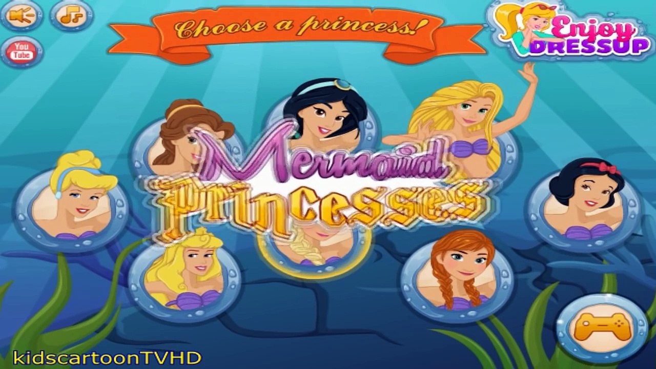 Disney Mermaid Princesses - Elsa - Princess Elsa Becomes A Real Mermaid
