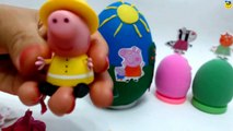 Huevos Sorpresas Gigantes de Peppa Pig y Su Amiga Susy Oveja en Español Plastilina Play Doh