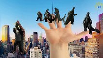 Godzilla Finger Family Nursery Rhymes and Godzilla Cartoon Finger Family Songs for Childrens Babies