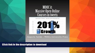 Hardcover MOOC it: Massive Open Online Courses in Tweets: MOOCs grew 201% last year. Get up to