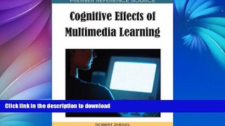 Hardcover Cognitive Effects of Multimedia Learning Full Book