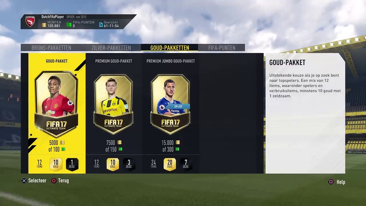 Fifa 17 Dutch Fifa Player 66 black friday 50k rare player packs