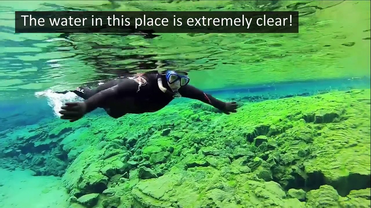 Silfra fissure, Iceland - Diving between two continents, Iceland.