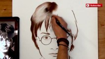 Harry Potter AMAZING Speed Painting - Daniel Radcliffe Paintings [How to Draw]
