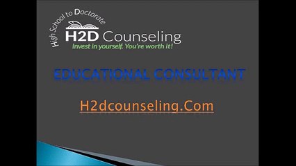 Educational Consultant - www.h2dcounseling.com