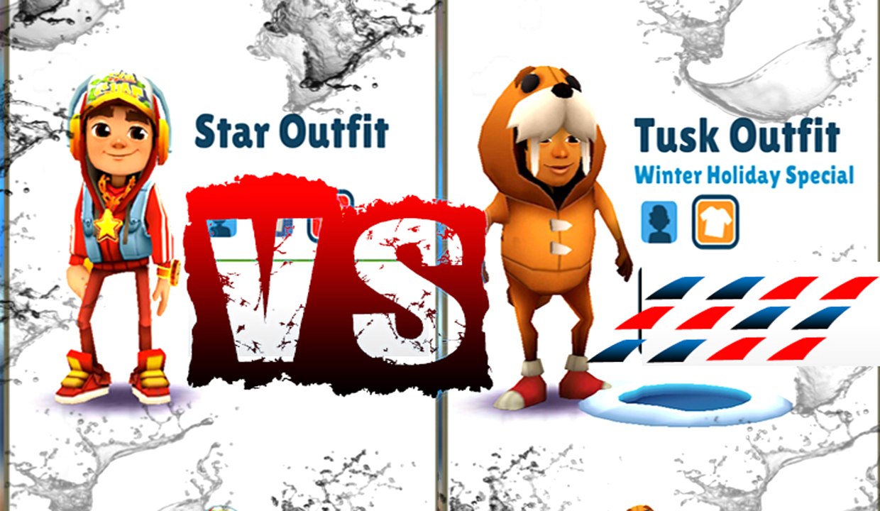 #Gameplay# Subway Surfers Star Outfit Vs Tusk Outfit