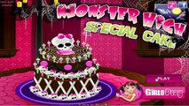 Monster High Special Cake - Monster High Cooking Game - Cake Decoration Game