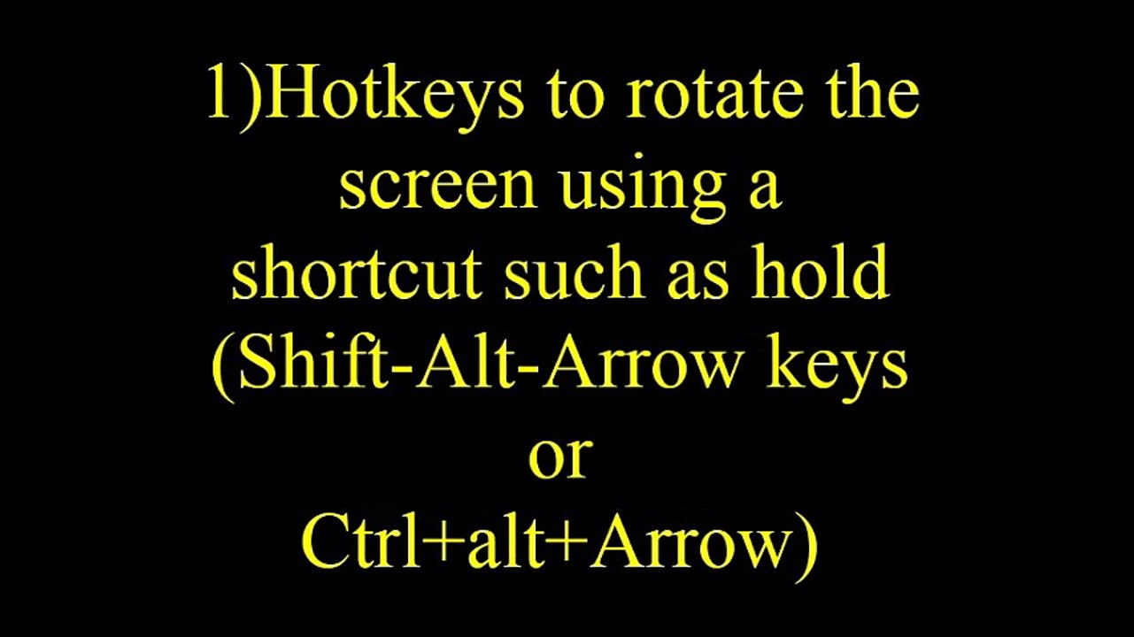 Rotate Pc Screen or Laptop-To see "Stand with Hand"