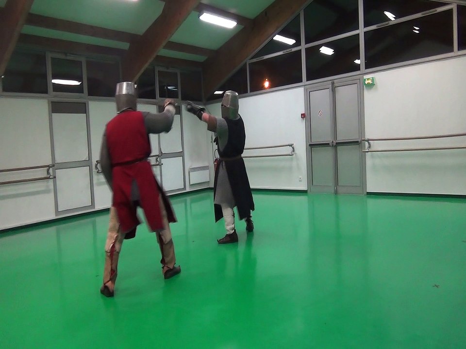 Entrainement  Chevalier Serrieres de Hilaire et son Ecuyer Cédric