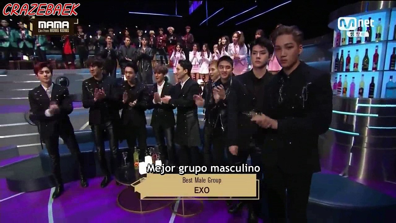 [SUB ESP] 161202 MAMA 2016 EXO - 'Mejor Grupo Masculino'