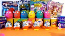 10 Surprise Kinder Eggs unboxing Compilation Maxi huevos kinder Play-Doh Peppa Pig HD