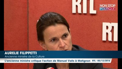 Manuel Valls candidat : pour Aurélie Filippetti, "l'échec de Hollande, c'est aussi son échec"