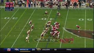 Carson Palmer Launches a 42-Yard TD Strike to J.J. Nelson! | Redskins vs. Cardinals | NFL