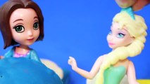 Play Doh Sofia The First SLEEPOVER with DISNEY FROZEN Elsa & Anna Slumber Party Truth or Dare
