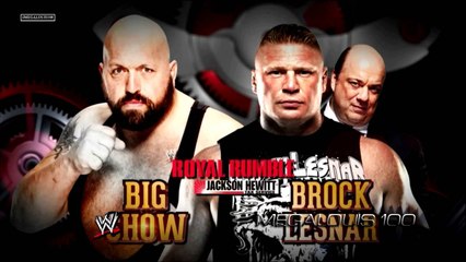 Royal Rumble 2014 Big Show Vs. Brock Lesnar - Lucha Completa en Español (By el Chapu)