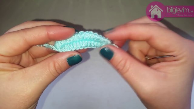 Tığ İşi Örgü Yaprak Yapılışı Videolu Anlatım