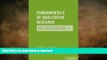 Hardcover Fundamentals of Qualitative Research (Understanding Qualitative Research) Full Book